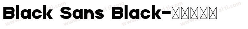 Black Sans Black字体转换